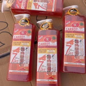 crème de douche 1 l à la carotte – peau douce, hydratée et lumineuse