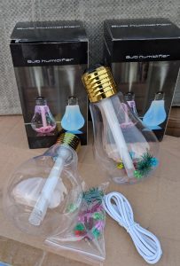 Humidificateur design en forme d’ampoule 💡 – Mini diffuseur d’air relaxant