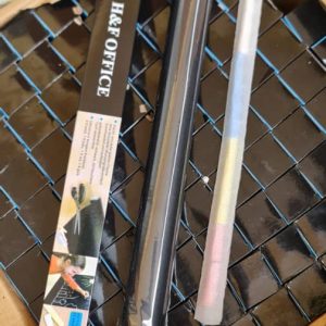 tableau adhésif pliable avec craies de couleurs – tableau mural effaçable 0,45m x 2m