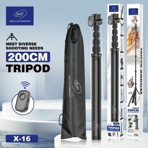 trépied x12 2m – support solide pour photos et vidéos professionnelles