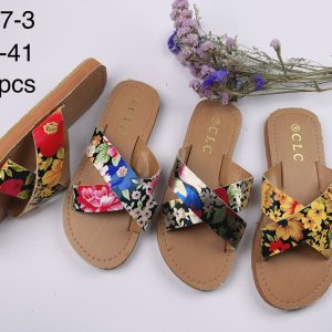 tapettes femme légères fleurie 187 3 – sandales confortables et Élégantes (pointures 37 42)