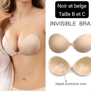 soutien gorge invisible adhésif – sans bretelles, sans dos, maintien parfait
