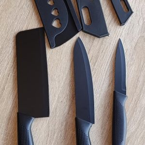 ensemble de 3 couteaux de luxe – tranchants avec protège lame