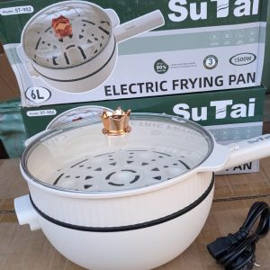 poêle Électrique 6 litres avec couscoussier – cuisson rapide et multifonction