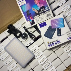 lumière led clip multicolore – rechargeable et réglable pour pc, smartphone et appareil photo
