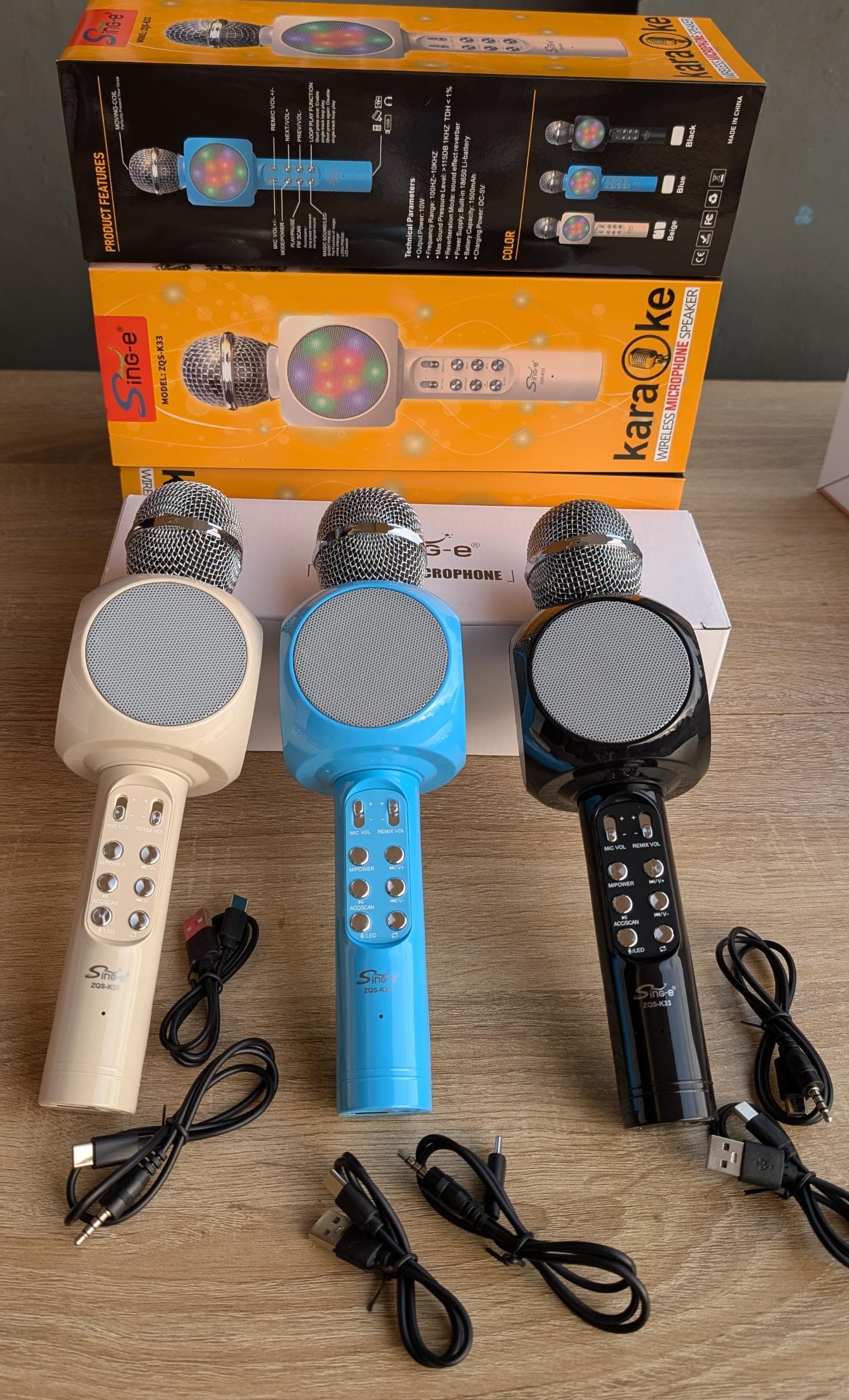 micro karaoké bluetooth avec haut parleur led – puissant et multifonction micro karaoké bluetooth avec haut parleur led – puissant et multifonction