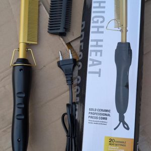 peigne chauffant Électrique – lissage rapide et pratique