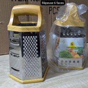 râpeuse métallique 6 faces – pratique et polyvalente pour cuisine