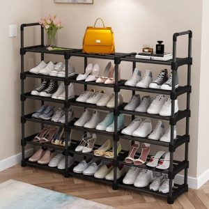 Étagère de rangement chaussures – 5 niveaux × 3 compartiments, pratique et robuste