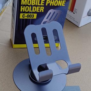 support de téléphone pliable et rotatif – acier inoxydable, stable et pratique