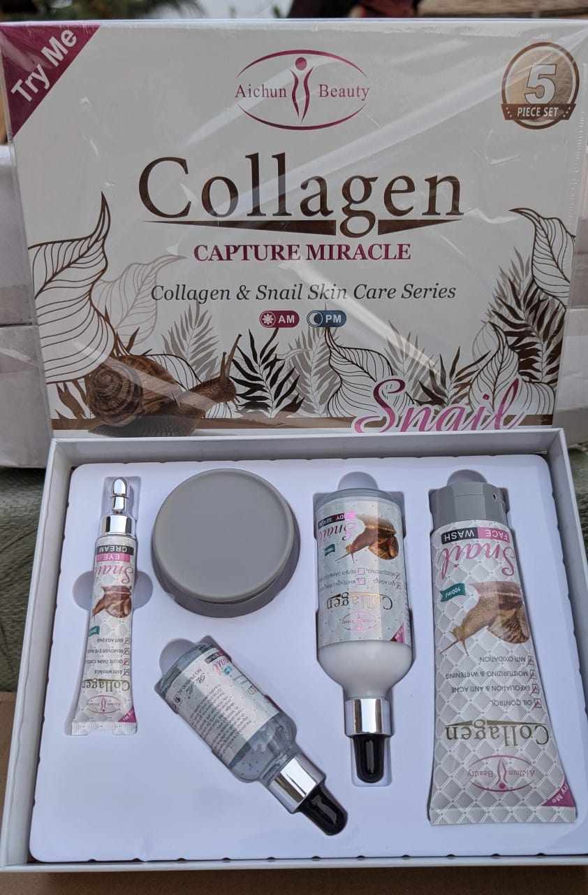 coffret soin visage collagène & bave d’escargot (5 pièces) – hydratation et Éclat coffret soin visage collagène & bave d’escargot (5 pièces) – hydratation et Éclat