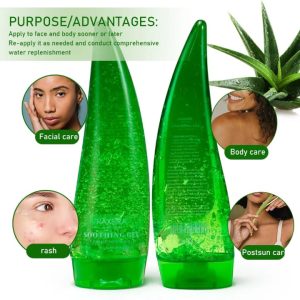 gel apaisant à l’aloe vera 250 ml – hydratant & rafraîchissant