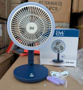 Ventilateur Rechargeable Pliable Puissant – Portable, Compact & Haute Performance