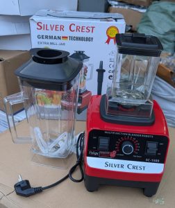 Blender Silver Crest 12000W – Mixeur Ultra Puissant avec 2 Bocaux Grande Capacité