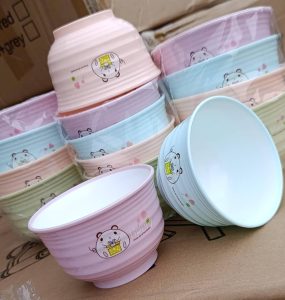 Bol Multifonction Dessin Animé – Lot de 4 Pièces (11 cm / 12,5 cm)