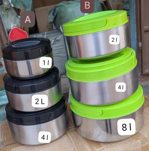 Set de 3 Glacières en Acier Inoxydable Premium – Chic, Résistantes & Grande Qualité