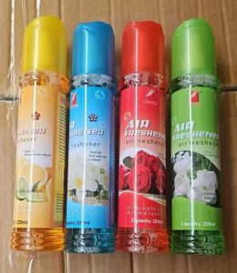 Désodorisant Spray Liquide 220 ml – Rafraîchisseur d’Air & Élimination des Mauvaises Odeurs