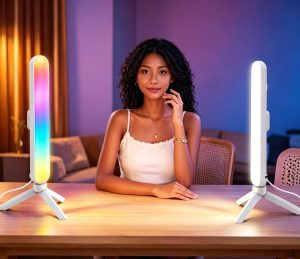 Lampe LED de Bureau RGB – Éclairage Moderne & Multicolore Réglable
