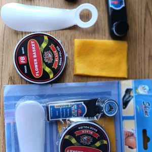 Panier kit de cirage chaussures 5 en 1 – entretien & brillance