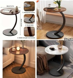 Table Basse Design Pied Incurvé – Élégante & Moderne